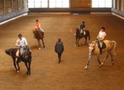 Volten in der Quadrille - Reitschule Grohelfendorf bei Mnchen