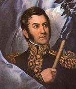 San Martn proclaimed the independence in 1821.