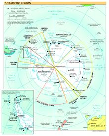 Territorial claims of Antarctica.