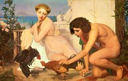 The Cock Fight by  Jean-Lon Grme  (1847)