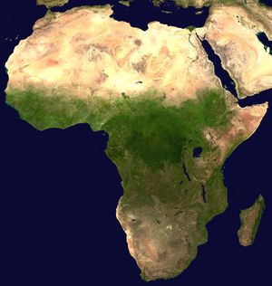 Satellitenfoto Afrikas
