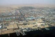 Walvis Bay ist neben Lderitz der einzige Tiefseehafen Namibias.