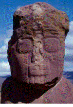 Monolito en Tiwanaku