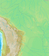 Mapa fsico de Bolivia
