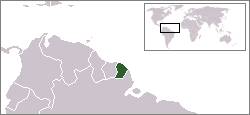 Localizacin de la Guayana Francesa