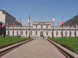 Palais prsidentiel de la Moneda, construit de 1776-1817
