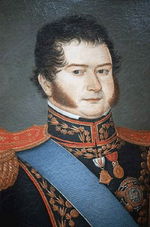 Bernardo OHiggins, premier dictateur du Chili 1817-1823.