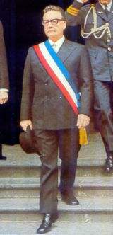 Salvador Allende prsident du Chili de septembre 1970 au 11 septembre 1973.