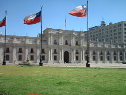 Palais de La Moneda, le palais prsidentiel.