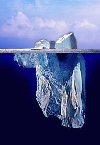 Un iceberg (photomontage)