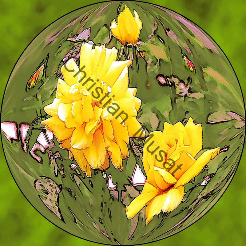 sphère rose 002